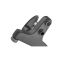 Змішувач для ванни Plamix CEZAR-009 EURO SET Graphite, зі шлангом, лійкою та кронштейном (PM0694)