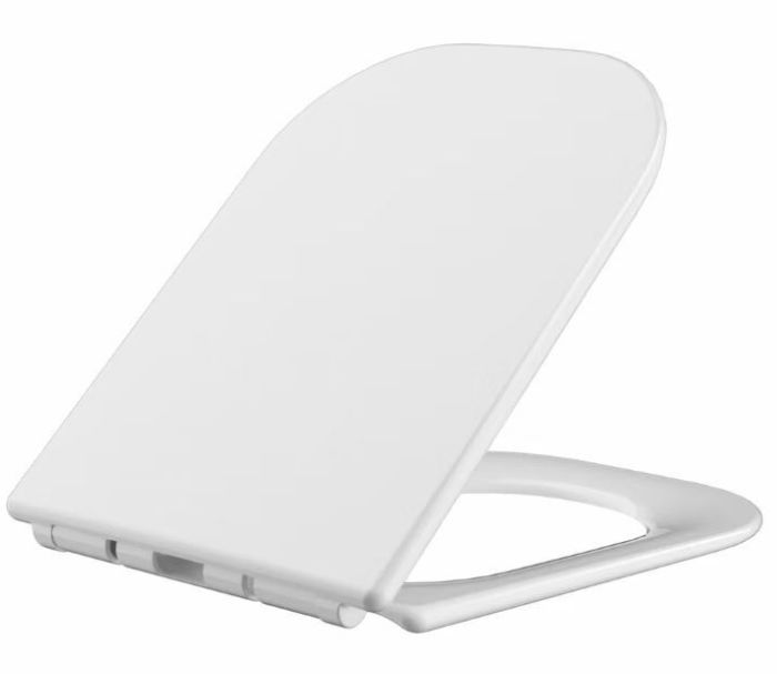 Сидіння-кришка для унітазу Mixxus SEAT COVER QUADRO-2003 з мікроліфтом 430х338х35mm (MI6689)