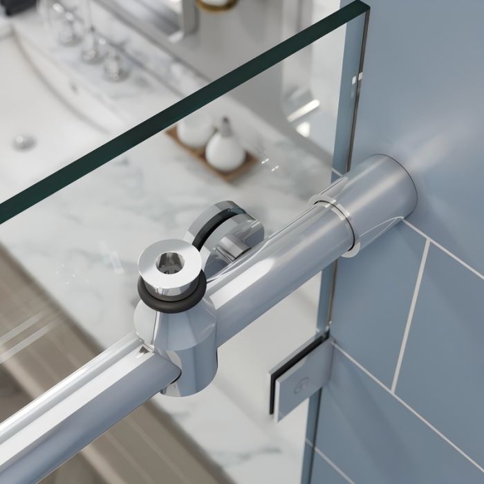 Двері в нішу Koer SR SD06-140x220-TR-01 прозоре скло Easy Clean 8мм, хром (KR5368)