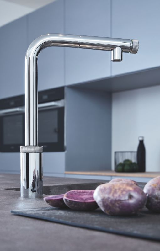 Змішувач для кухні з висувним виливом Grohe Eurosmart New (31613000)