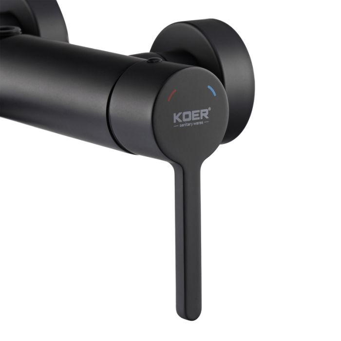 Душова колонна зі змішувачем Koer KB-56029-05 3 функції, колір чорний (KR5490)
