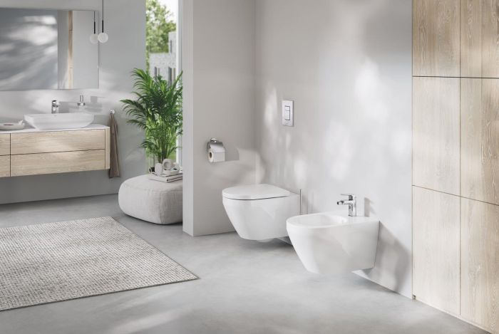 Одноважільний змішувач для біде S-розміру Grohe Cubeo (1018100000)