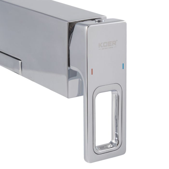 Змішувач для ванни з коротким виливом KOER KB-41009-01 (Колір хром) (KR6017)