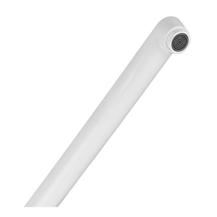 Змішувач для ванни PLAMIX OSCAR-006 SET WHITE (зі шлангом, лійкою та кронштейном) (PM0703)