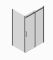 Бічна стінка до кабіни Koer SR SW01-90x200-TR-07 прозоре скло Easy Clean 8мм, графіт (KR5382)