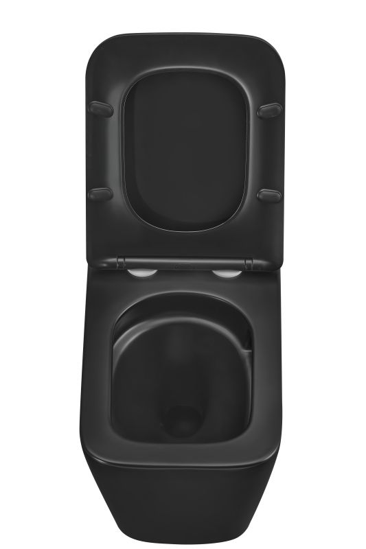 Унітаз підвісний Mixxus Premium QUADRO-0301-T3 BLACK 490х340х360mm, система змиву TORNADO 3.0 (MP6587)