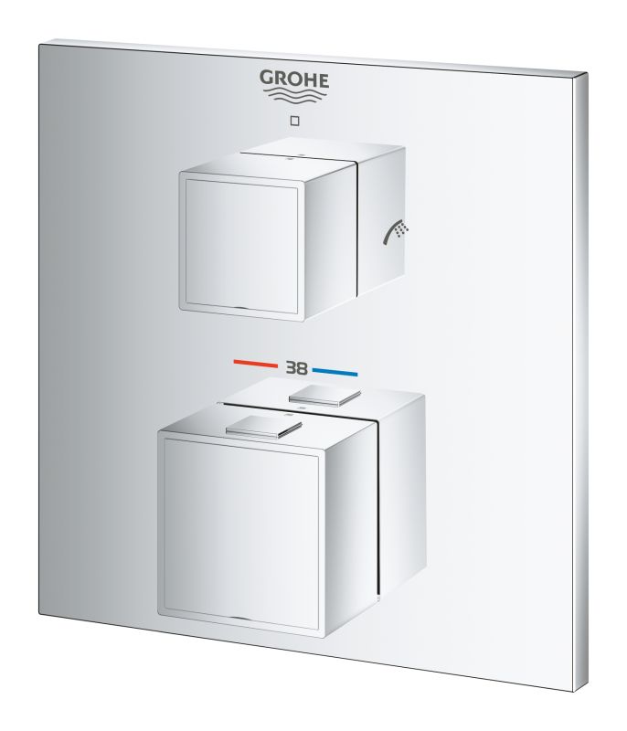 Термостат прихованого монтажу на 2 споживача Grohe Grohtherm Cube (24155000)