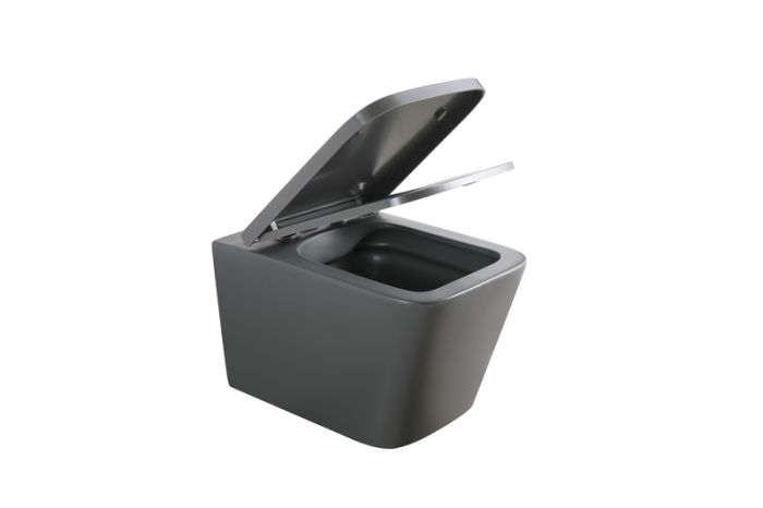 Унітаз підвісний Mixxus Premium QUADRO-0305-R GRAY 510x350x345mm система змиву RIMLESS (MP6656)
