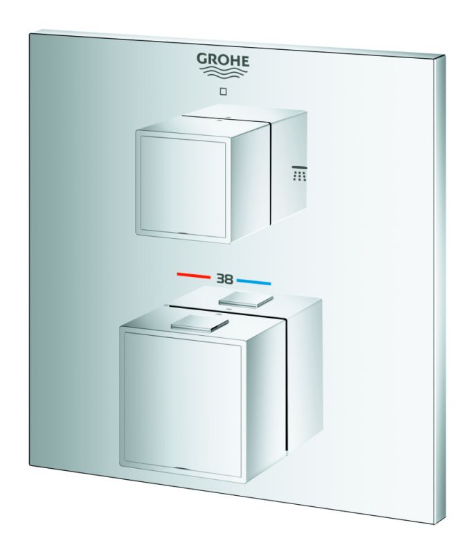 Термостат прихованого монтажу на 2 споживача Grohe Grohtherm Cube (24154000)
