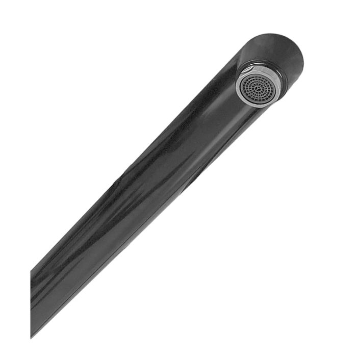 Змішувач для ванни PLAMIX OSCAR-006 EURO SET BLACK (зі шлангом, лійкою та кронштейном) (MX1896)