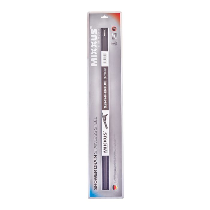 Душовий трап з нерж. сталі SUS304 Mixxus Drain-05-70-Slim Black (30x700 мм) (Чорний) (MI6170)
