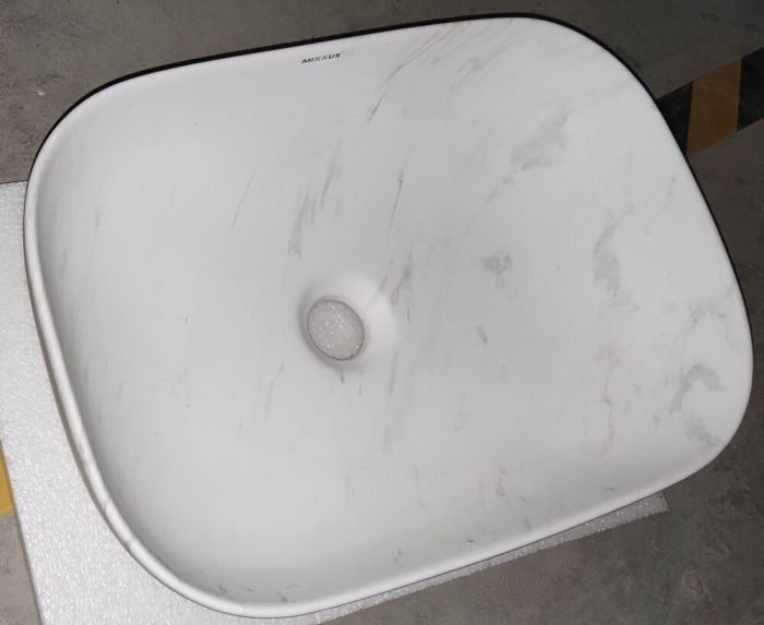 Раковина накладна Mixxus Premium DIVERSE-0112 MARBLE 455х325х135mm (MP6543)