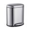 Відро для сміття з плавним закриттям овальне Mixxus Premium Topper-TC0205 SS Color 5л колір нержавійка (MI7059)