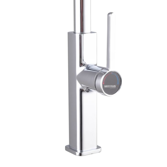 Змішувач для кухні з висувним виливом Mixxus Premium HAMMER 014 (MI6953)