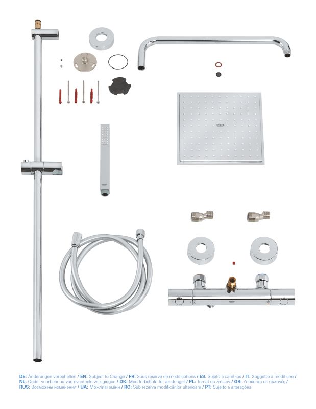 Душова система з термостатом для душа Grohe Euphoria System (26187000)