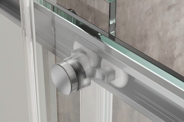 Душова кабіна без піддону Koer SR SC03-90x90x200-TR-01 прозоре скло Easy Clean 6мм, хром (KR5356)