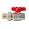Кран з американкою Koer Extreme KE.227-20 - 3/4" ручка "метелик" червона (KR5766)