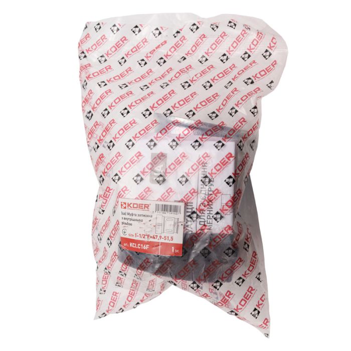 Муфта затискна з внутрішньою різьбою Koer KCI.C16F - 1 1/2"Fx47,9-51,5 (KR5914)