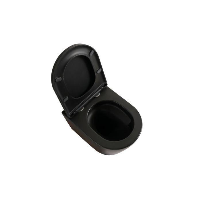 Унітаз підвісний Mixxus Premium BEVEL-0304-T1 BLACK 480x360x360mm сист. змиву TORNADO 1.0 (MP6677)