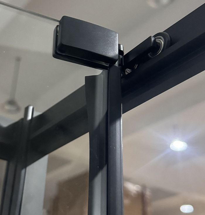 Душова кабіна без піддону Mixxus Premium Quadro SC01-120x80x195-TR Black прозоре скло 6мм (MI8293)