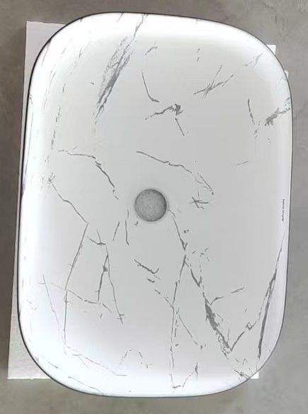 Раковина накладна MIXXUS PREMIUM DIVERSE-0112 MARBLE-BLACK 455х325х135mm (MP6541)