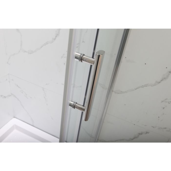 Душова кабіна з низьким піддоном MIXXUS HARD SCT01-100x80x198-TR CHROME прозоре скло 5мм NEW (в 2 ящ) (MI8367)