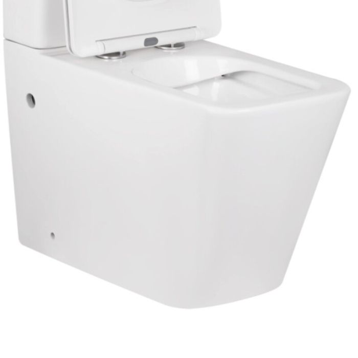 Чаша унітазу-компакту Mixxus Premium Quadro-0402-R Bowl 675х390х855 Rimless без сидіння (MI8340)