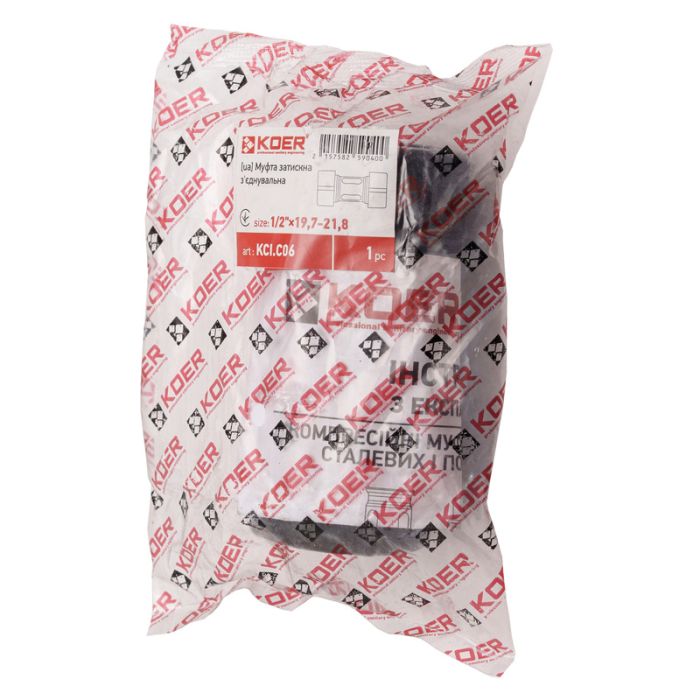 Муфта затискна з'єднувальна Koer KCI.C06 - 1/2"x19,7-21,8 (KR5904)