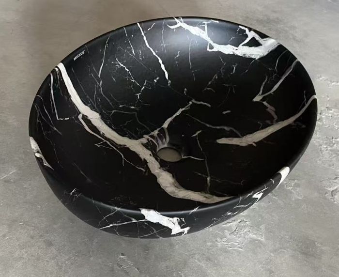 Раковина накладна Mixxus Premium ELLIPSE-0102 MARBLE 515х400х130mm (MP6552)