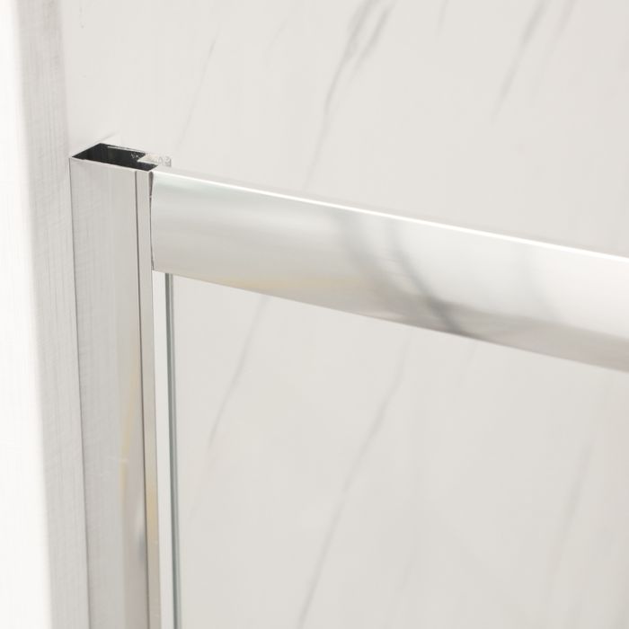 Двері у нішу розсувні MIXXUS PREMIUM DIVERSE SD01-100x185-TR CHROME прозоре скло 5мм (MI7165)