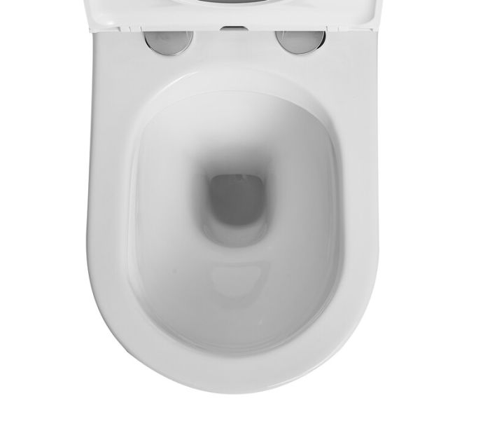 Чаша унітазу-компакту Mixxus Premium Bevel-0402-R Bowl 670х390х880 Rimless без сидіння (MI8354)