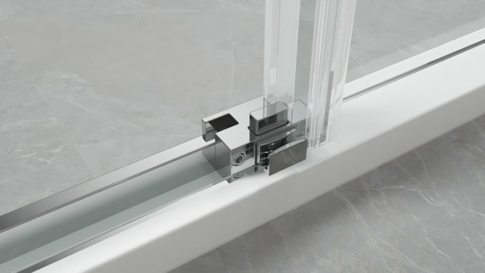 Душова кабіна без піддону Koer SR SC03-90x90x200-TR-01 прозоре скло Easy Clean 6мм, хром (KR5356)