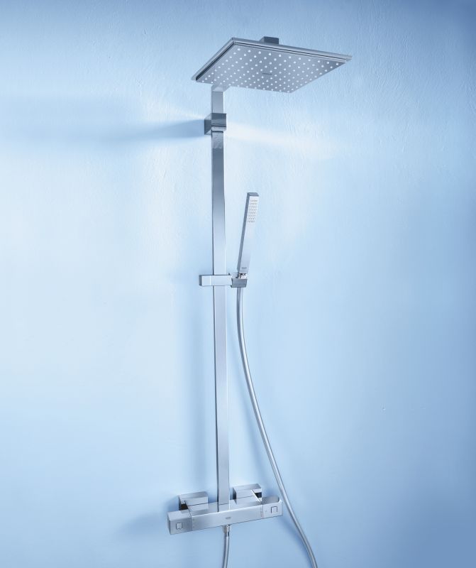 Душова система з термостатом для душа Grohe Euphoria Cube System (26087000)