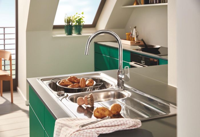 Одноважільний змішувач для кухні Grohe BauLoop New (30543000)
