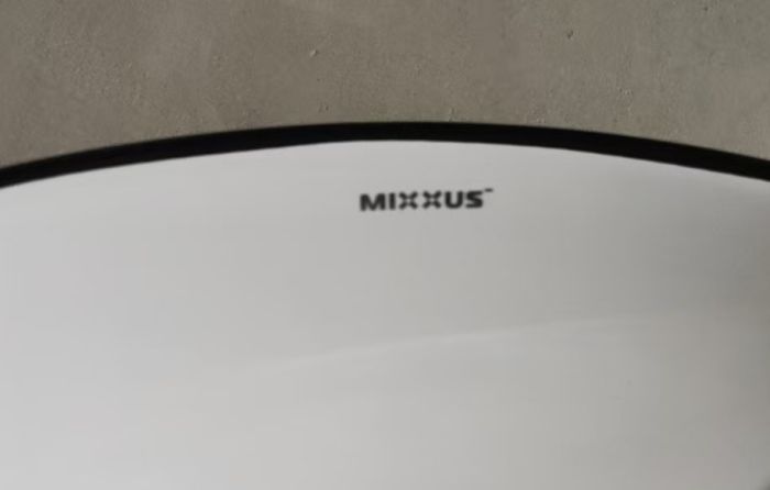 Раковина накладна MIXXUS PREMIUM ELLIPSE-0108 EDGE BLACK 400х330х145mm (MP6527)