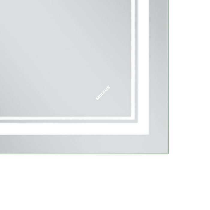 Дзеркало Mixxus Premium QUADRO MR20-90x70-Reverse з Led Touch, Anti-fog, димером, регулятором яскравості (MP6621)