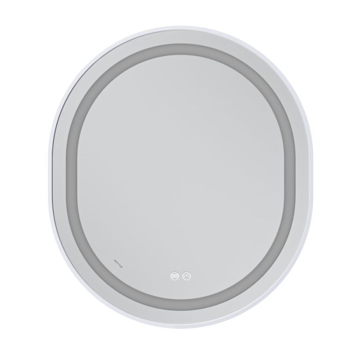 Дзеркало Mixxus Premium ELLIPSE MV05-80x70-Reverse WHITE з Led Touch, Anti-fog, димером (3-6,5kK) (MP6645)