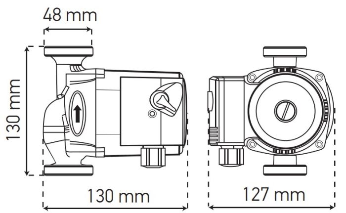 Насос циркуляційний відцентр. Koer KP.GRS-25 / 6-130 (KP0251)