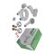 Змішувач для душової кабіни Plamix Lucas-003 SET White з шлангом, лійкою та кронштейном (PM0711)