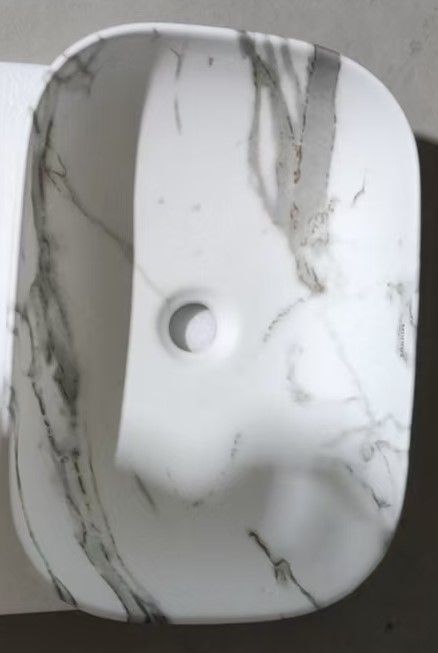 Раковина накладна MIXXUS PREMIUM DIVERSE-0114 MARBLE 455х325х135mm (MP6545)