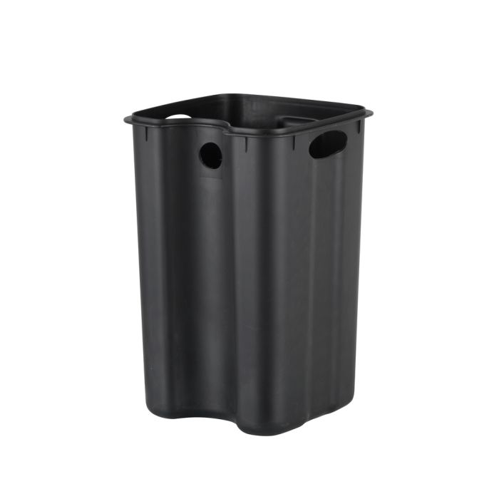 Відро для сміття з плавним закриттям квадратне Zerix Kubix-TC0108 SS Color 8л колір нержавійка (ZX5891)