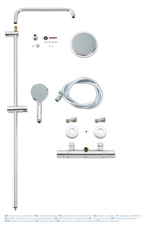 Душова система з термостатом для душа Grohe New Tempesta Cosmop. System (27922000)