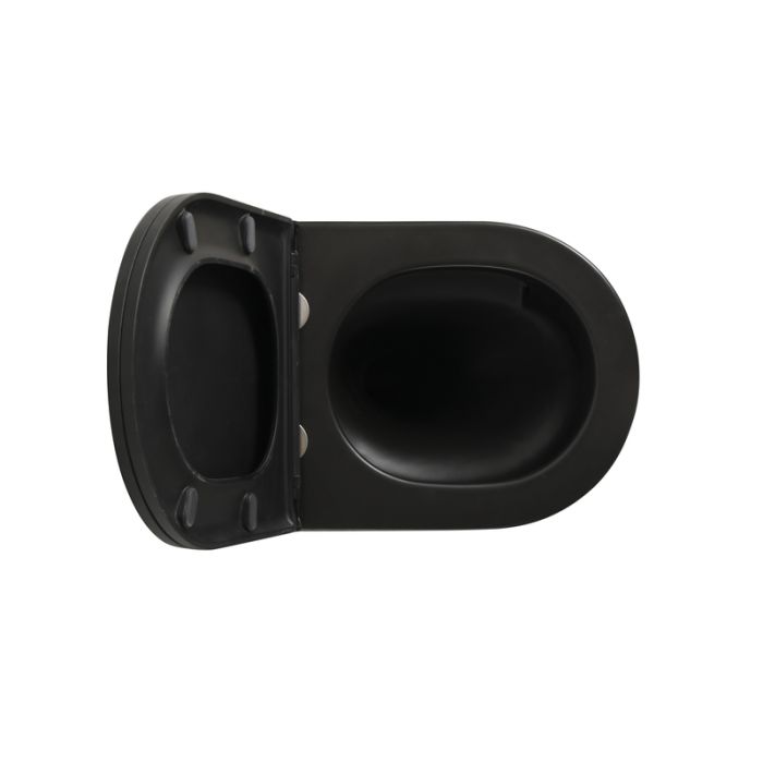 Унітаз підвісний Mixxus Premium BEVEL-0304-T1 BLACK 480x360x360mm сист. змиву TORNADO 1.0 (MP6677)