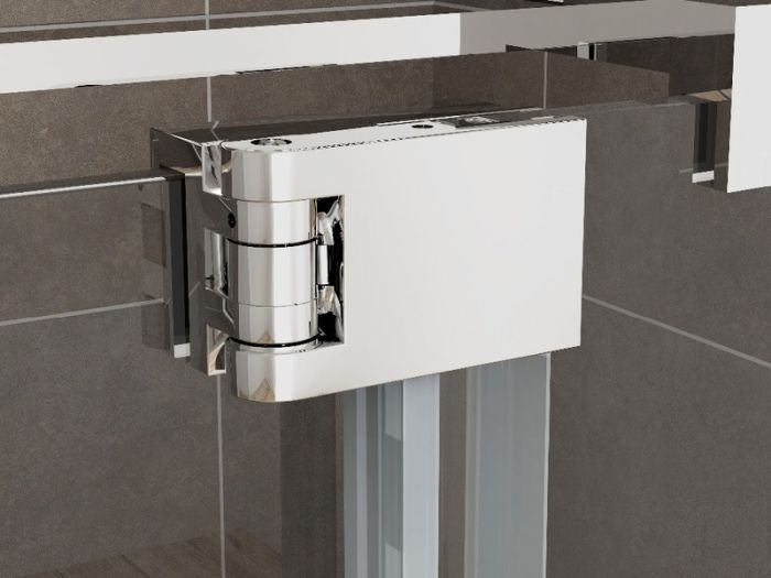 Душова кабіна без піддону Koer SR SC02-120x90x200-TR-01 прозоре скло Easy Clean 8мм, хром (KR5354)