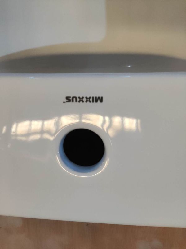 Раковина накладна Mixxus Premium QUADRO-0207 480х260х125mm з отвором під змішувач (MP6503)