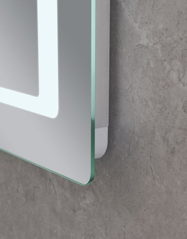 Дзеркало Mixxus STYLE MR13-80x60-Reverse з Led Touch, Anti-fog, димером, регулятором яскравості (MI6666)