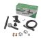 Змішувач для ванни PLAMIX OSCAR-006 EURO SET BLACK (зі шлангом, лійкою та кронштейном) (MX1896)