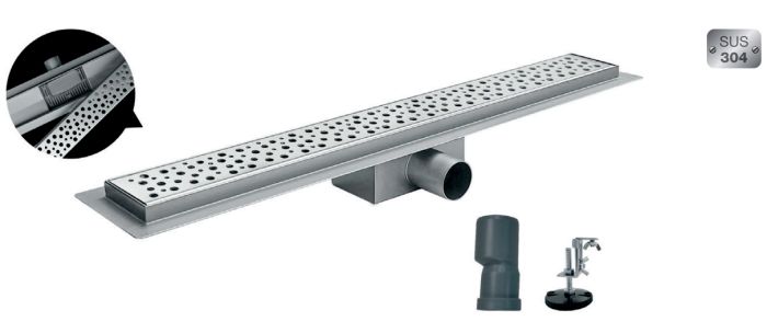 Душовий трап із нержавіючої сталі SUS304 Koer FD20-70x750 (KR4744)