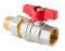 Кран з американкою Koer Extreme KE.227-15 - 1/2" ручка "метелик" червона (KR5765)