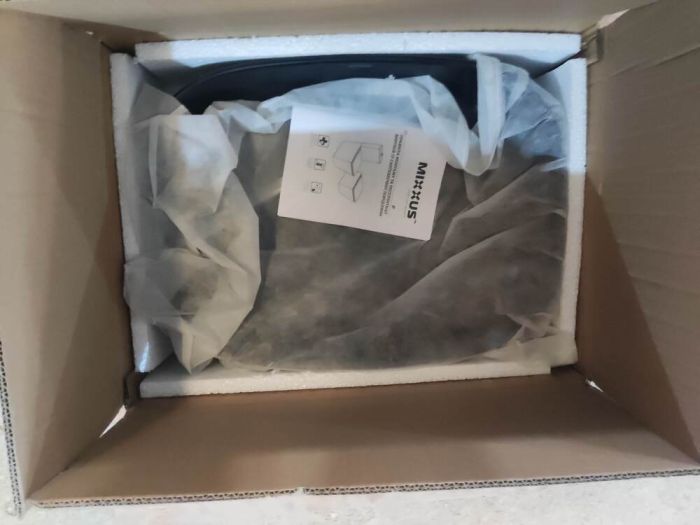 Раковина накладна Mixxus Premium BEVEL-0103 BLACK 510х370х120mm (MP6520)